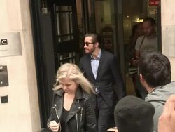 Jake Gyllenhaal at Celebrity Video Sightings Stock Footage