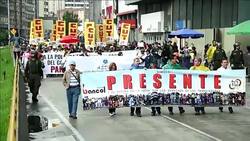 VOICED : Paro nacional en Colombia contra gobierno de Santos News Clip