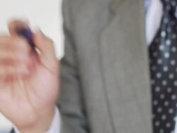 Business man writing Stock Footage