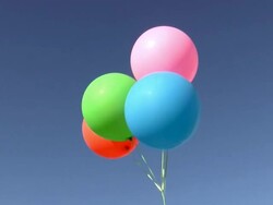 Air Helium Balloon (Decoration) Stock Footage