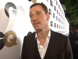 INTERVIEW: Michael Fassbender on which young talent is impressing him at the GQ's 2011 'Men Of The Year' Party at Los Angeles CA.  Stock Footage