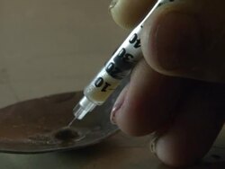 Anonymous Heroin Use Stockshots News Clip