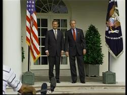 Bush appears with nominee John G. Roberts News Clip
