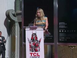 SPEECH - Chelsea Handler on knowing Sandra Bullock Stock Footage