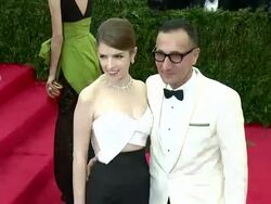 Anna Kendrick at 'Charles James: Beyond Fashion' Costume Institute Gala - Arrivals Stock Footage