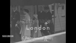 King George VI of England unveils memorial to father George V at Windsor Castle News Clip