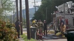 Smoke Seen From the House Stock Footage