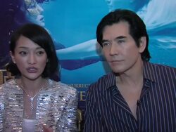 INTERVIEW: Kris Phillips and Chen Jing Jia on why they accepted to act in the second film and on the Chinese film industry at Painted Skin 2 Interviews: 65th Cannes Film Festival on May 19, 2012 in Cannes, France (Footage by WireImage Video/Getty Images) Stock Footage
