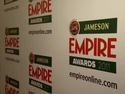 ATMOSPHERE: Signage at the Jameson Empire Awards at London England. (Footage by WireImage Video/GettyImages) Stock Footage