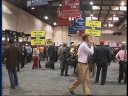 Party officials, pundits and audience on final candidates' debate Instructional Video