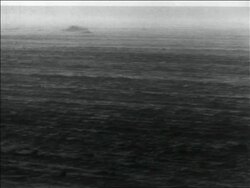 B/W 1936 dust blowing over dusty plain in storm / Dust Bowl / USA Stock Footage