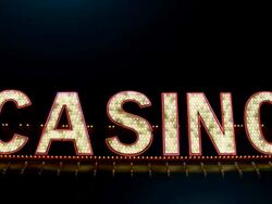Casino Sign Stock Footage