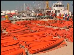 A branch manager for BP says that they are working around the clock to place booms in areas to prevent oil from reaching some of the shoreline and contain it in areas it has already reached. Instructional Video