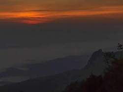 Sunrise at mountain (Timelapse). Stock Footage