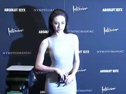 Emmy Rossum at "Nymphomaniac: Volume I" New York Screening - Arrivals Stock Footage