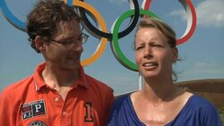 Olympic rings inspire couples to propose at Olympic Park News Clip