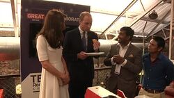 William and Kate eating a Dosa News Clip