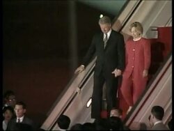 CHINA: BEIJING: US PRESIDENT CLINTON VISIT (3) News Clip