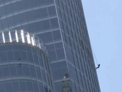 Tom Cruise Films Stunts For Mission Impossible 4 Stock Footage