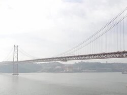 Bridge at Lisbon Stock Footage
