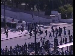 WRAP Riots erupt outside parliament as unions strike ADDS more News Clip