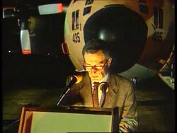 MACEDONIA: ISRAELI RELIEF PLANE ARRIVES News Clip