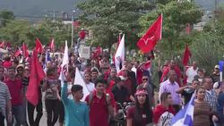 CLEAN : Thousands march in Honduras to protest president's reelection News Clip