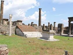 MS Shot of Oldest place at town with tourists / Pompei, Italy Stock Footage