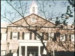 College students walk on a campus. News Clip