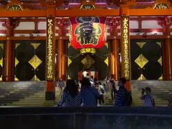 Visitors praying at Temple Stock Footage