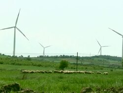 Wind turbines Stock Footage