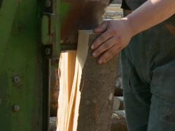 HD SLOW-MOTION: Logging Stock Footage