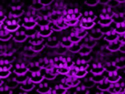 Defocused smiley shaped candle lights. Stock Footage