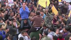 CLEAN : Gazans rally for ex strongman as West Bank trial opens News Clip