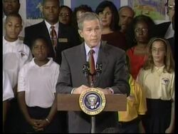 President calls WTC crashes apparent terrorist attack News Clip