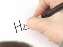 Somebody Handwriting \Help!\ - HD Stock Footage