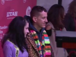 Frances Bean Cobain and Jeremy Scott at 'Kurt Cobain: Montage of Heck' World Premiere - 2015 Sundance Film Festival Stock Footage
