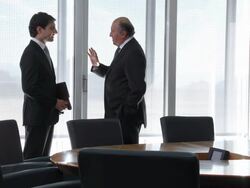HD: Senior Manager Talking With His New Assistant Stock Footage