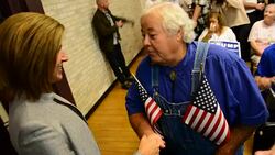 Trump Rally All Access Waterloo Iowa October 27 2015 Stock Footage