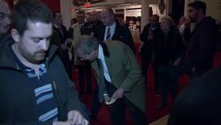 Nigel Farage drinking a pint at beer festival News Clip