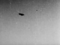 Armed airplane use during WWI Stock Footage