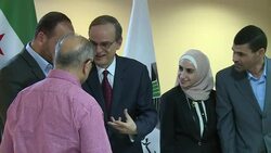 CLEAN : Syrian opposition elects el Bahra as new leader News Clip