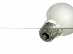 Lightbulb in the water \brainstorming\ Stock Footage