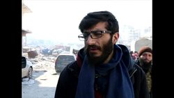 Interview with Aleppo resident about people awaiting evacuation with few supplies News Clip