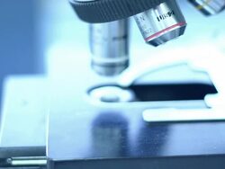 Scientist and bio lab experiment Stock Footage
