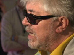 Pedro Almodovar at the 'I'm So Excited' Gala Stock Footage