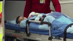 British boy arrives at Proton Therapy Center for first treatment News Clip