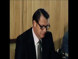 SYND 14 3 77  INTERIOR MINISTER MULDER PRESS CONFERENCE ON NEWSPAPER BILL News Clip