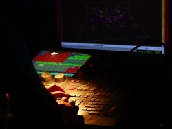 HD Light mixer in disco close-up Stock Footage