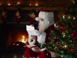 Santa Letter Stock Footage